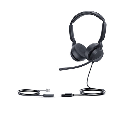 Yealink YHS36 E2 stereo wired headset with RJ9 QD (1308231) - main product image