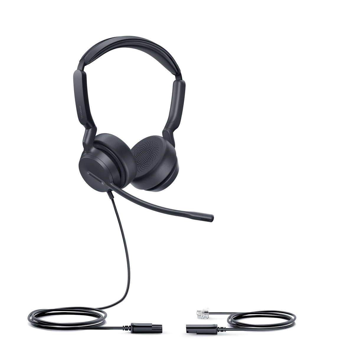 Yealink YHS36 E2 stereo wired headset with RJ9 QD (1308231) - alternate angle